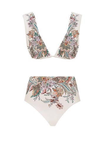 zimmermann "rhiannon" wide strap bikini swimsuit