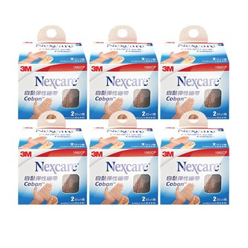 3M Nexcare 自黏彈性繃帶2吋 X6盒(1捲/盒)(未滅菌)-1582CP