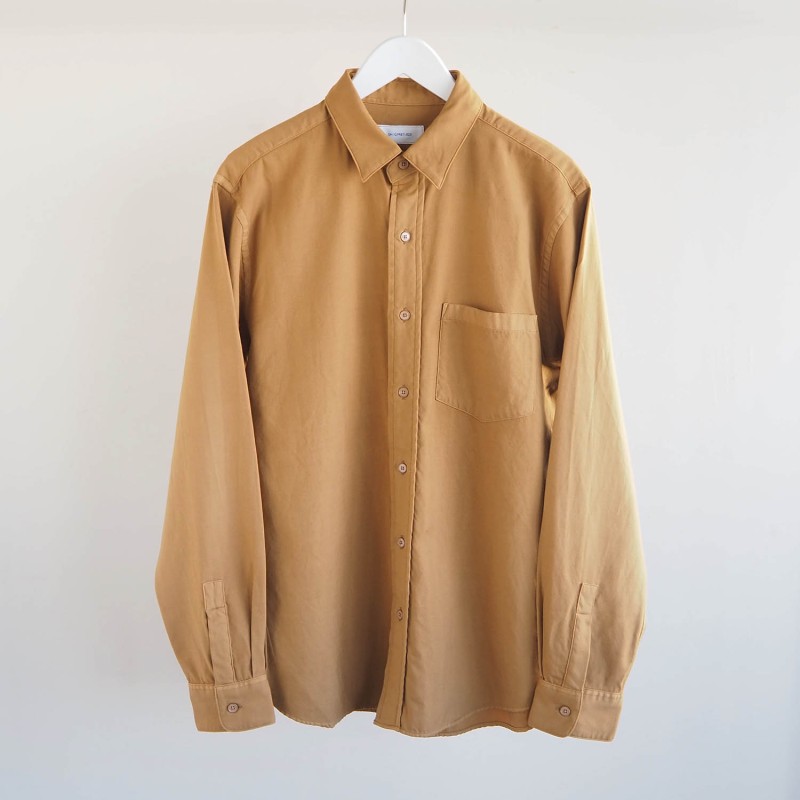 S H エスエイチ REGULAR COLLAR SHIRT レギュラーカラーシャツ WOOL