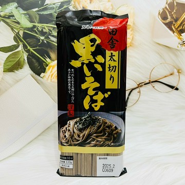 日本 卡內司 田舍 太切 黑蕎麥麵 320g 蕎麥麵｜全店$199免運