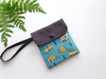 多功能收納袋【露營車】 口罩收納袋  面紙套  衛生棉包