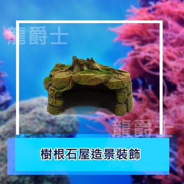 ✨現貨✨[龍爵士水族]樹根石屋造景裝飾 裝飾品 造景 擺飾 飾品 擺件 魚缸造景 魚缸擺飾 魚躲藏  Z22