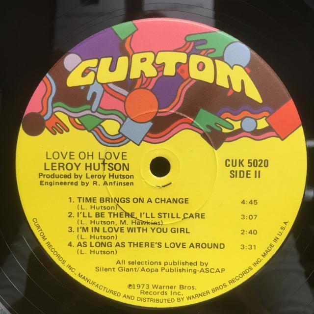 LEROY HUTSON   LOVE OH LOVE (US盤)