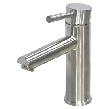 LEADER 麗達 304不鏽鋼 單孔面盆 冷熱水龍頭 附 45cm進水管 LBE ST61 不鏽鋼原色  1820g  1個