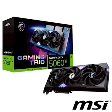 MSI微星 GeForce RTX 5060 Ti 16G GAMING TRIO OC 顯示卡