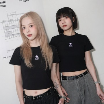 【FJstore】十周年系列 FASHIONJUMP Image Crop Top / 薯薯發芽 短版tee 短版上衣