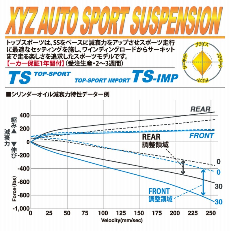 XYZ 車高調 インプレッサ WRX STi GRB GRF GVB GVF スバル TS Type TS