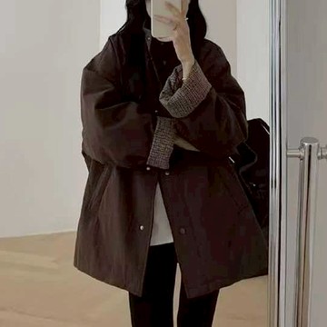 🌟折價券必買🌟中大尺碼 外套 韓版設計感兩面穿羽絨棉外套【051880】NOV19｜3色  19LADY〔現貨+預購〕