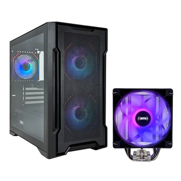 機殼+散熱yama魔羯星1號 電腦機殼+ac120 cpu散熱器 組合包