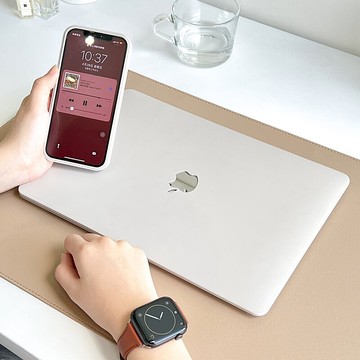 OneMore 品牌訂製皮革質感桌墊 / 焦糖奶茶 /