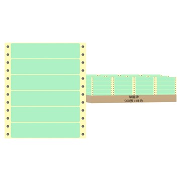 華麗牌 電腦列印標籤 單排 WL-5002G 綠色 90 x 24mm  900張  1盒