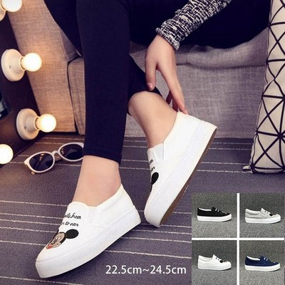 スニーカー レディース スリッポン スニーカー 痛くない 夏 秋 スリッポン ローカット スニーカー 厚底 16年新作 キャンバス 通販 Lineポイント最大get Lineショッピング