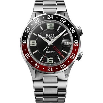 BALL 波爾錶 三時區GMT限量機械鬧鈴腕錶-43.5mm DA9100C-S1-BKR