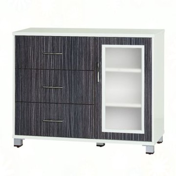 文創集-南亞塑鋼     宮崎 南亞塑鋼3.4尺單開門三抽斗櫃/收納櫃-102.4x40.8x84cm免組