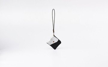 純素植物性皮革撞色多功能收納袋