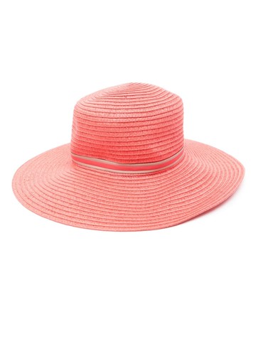 Borsalino - Giselle braided papier hat - women - Paper - M - Red