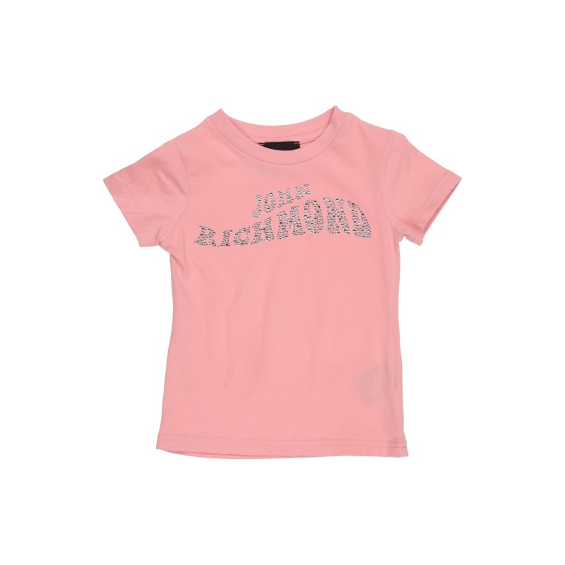 ジョン リッチモンド JOHN RICHMOND T シャツ ピンク 4 コットン 100% T シャツ | LINEショッピング