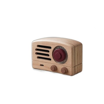 KT DADA 木製音樂盒 禮物 八音盒 木雕 收音機音樂盒 造型音樂盒 359