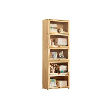 【HappyLife】實木翻門書櫃 五層60公分 Y11285F