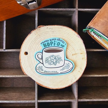 Kopi O 乙烯基貼紙