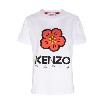 Kenzo - White Cotton Boke Flower T-shirt