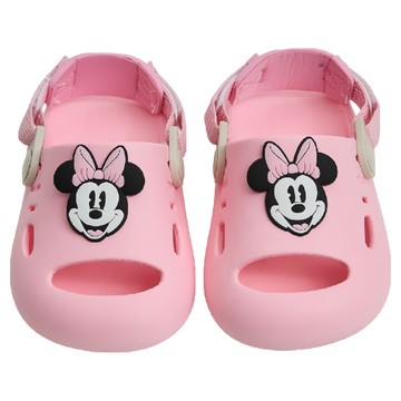 BORUI 柏睿鞋業 兒童款 迪士尼造型魔鬼氈涼鞋  米妮粉  150mm