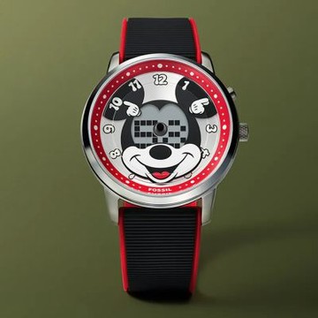 FOSSIL Mickey Mouse Big Tic 限量 迪士尼米奇聯名款手錶 七夕浪漫購 送禮首選-42mm LE1232