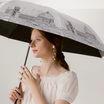 德國boy全遮光防曬晴雨傘(百花教堂)