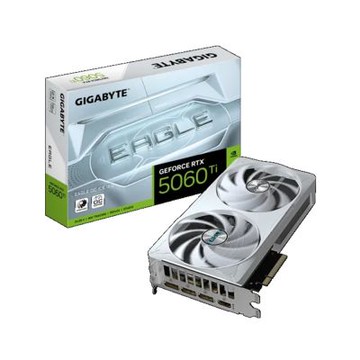 技嘉 RTX 5060 Ti EAGLE OC ICE 16G (std:2617MHz/雙風扇/註冊五年保/白色/長21.5cm)