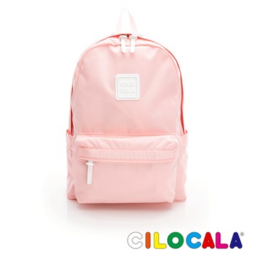 【台灣總代理】CILOCALA亮彩尼龍防潑水後背包-大 花語粉