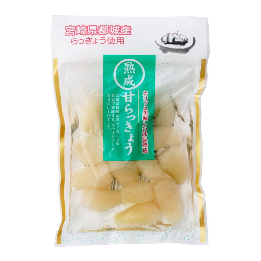 らっきょう漬け 上沖産業 熟成 甘 らっきょう 80g 送料無料  ラッキョウ漬け お漬物 国産 宮崎県産