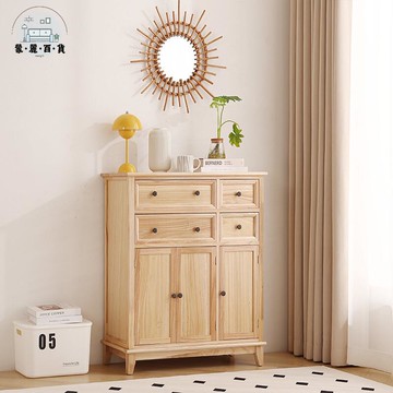 免運 公司貨 附發票 抽屜櫃 收納櫃 原木五斗櫃 臥室床尾櫃實木置物櫃客廳儲物柜靠墻抽屜柜斗櫥收納櫃工廠現貨直銷 全館九折 售後保障 店長新品推薦 5m116