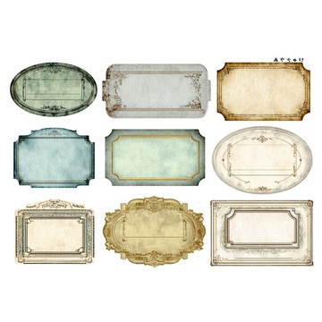 【9 月新品】20-147-0412 剪裁紙 幻想復古浪漫喫茶