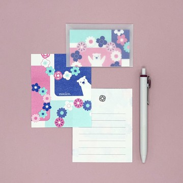 迷你信紙組 花卉 Flowers