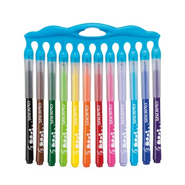 Maped 連蓋式長效型彩色筆 12色 固定式筆頭設計 易清洗 防啃咬安全後蓋  1組