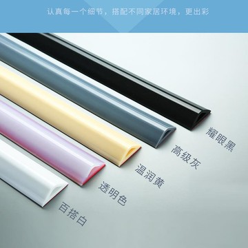 門檻擋水條浴室門口防水條廚房臺面衛生間硅膠阻水自粘隔水可彎曲