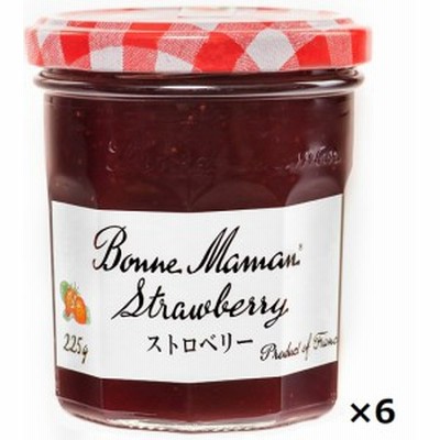 エスビー　ボンヌママン　ストロベリージャム　 225g×6個