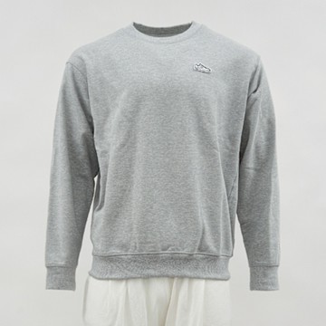 New Balance 男款 灰色 運動 休閒 圖案 上衣 美規 大學T 長袖 MT51965AG