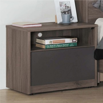 文創集 伊莉莎 現代1.7尺床頭櫃/收納櫃-52x40x47cm免組