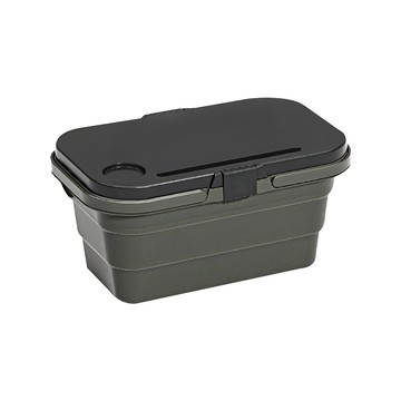 拍平方 露營折疊手提箱  軍綠色  1層  1個