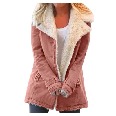 Winter Coats for Women,Woolen Blend Fleece Lining Jackets Thicken