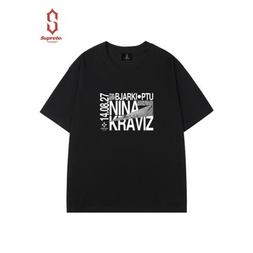 藝術字母印花圓領短袖T恤男大碼寬松胖子體恤純棉顯瘦加肥加大潮