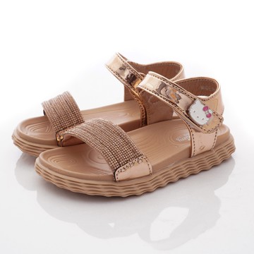 HELLO KITTY - 專櫃晶亮氣質涼鞋款(小童段)-金