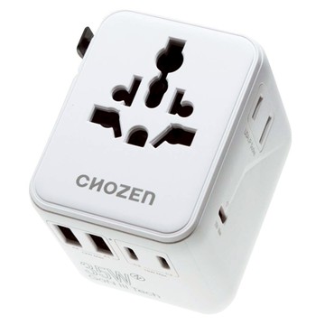 CHOZEn PD35W氮化鎵萬國插座 天際白 附收納袋 TA35W  1個