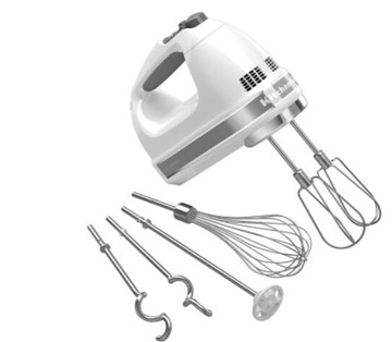 [3美國直購] KitchenAid KHM926WH 9段轉速 手提式攪拌機含配件 9-Speed Digital Hand Mixer Whisk