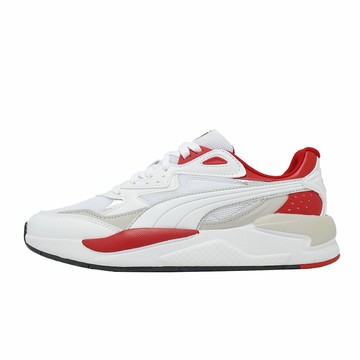 Puma 休閒鞋 Ferrari X-Ray Speed 男鞋 白 紅 拼接 法拉利 聯名 307033-04