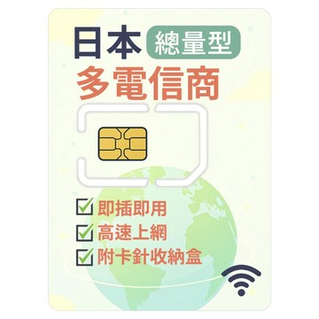 日本 多電信 USIM卡  1個  30天  總共10GB