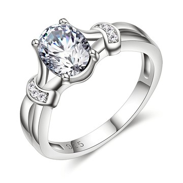 【Majalica】結婚戒指．璀璨之星．925純銀．定情戒