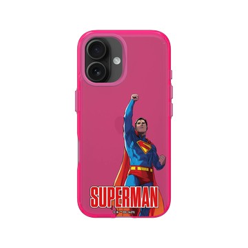 iPhone 16 Clear 粉漾桃 - Superman - Superman-準備出發！