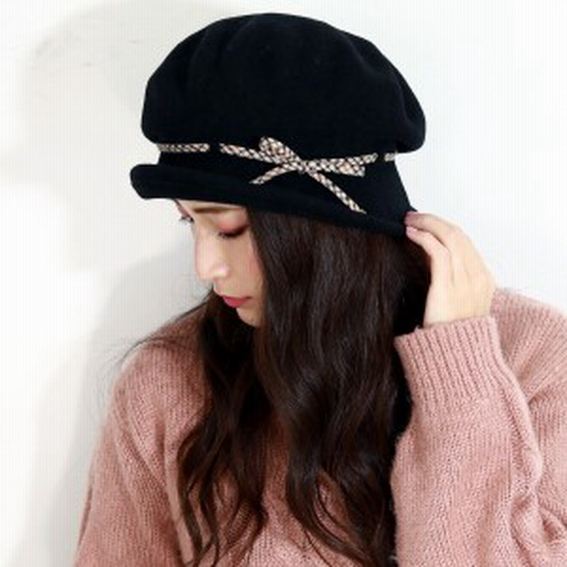ウール ベレー帽 レディース チェック リボン 帽子 ベレー セーラー メルトンウール 新型 日本 通販 Lineポイント最大1 0 Get Lineショッピング